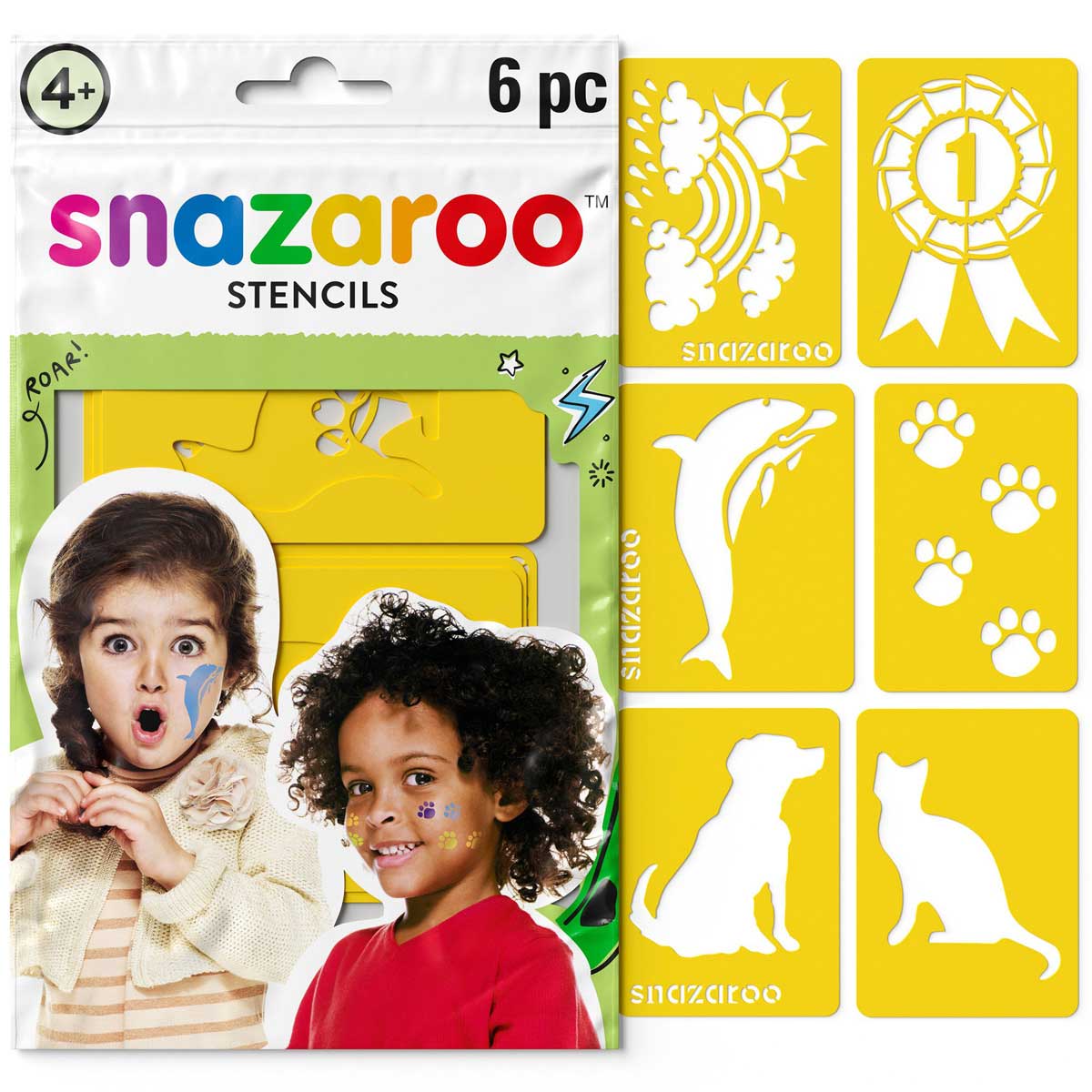 Snazaroo - 6 Stencils - Adventure