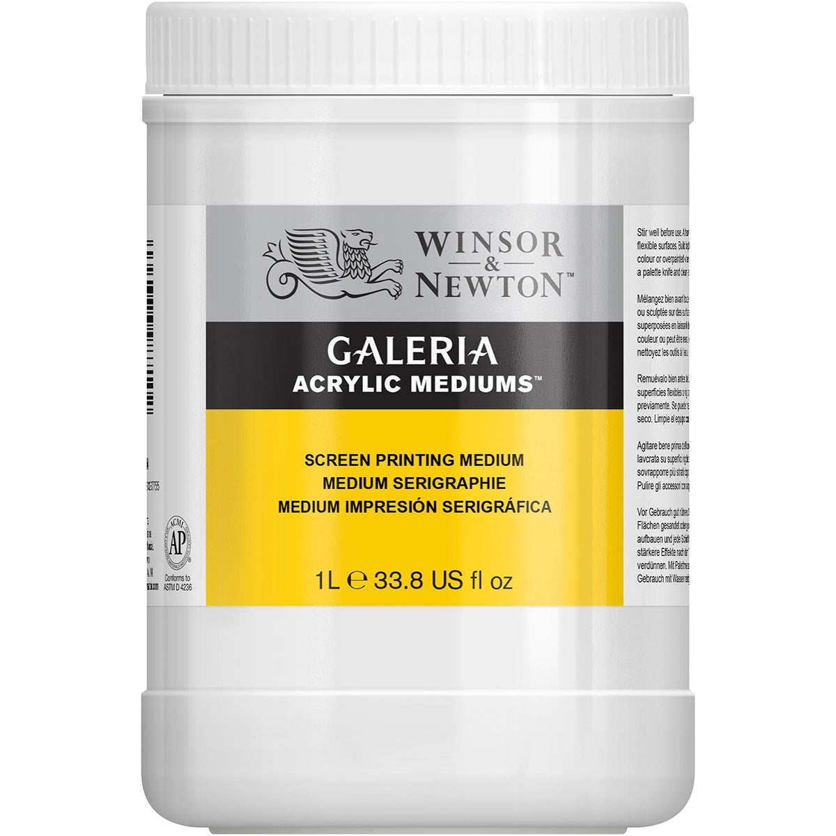 Winsor & Newton Galeria - Screen Printing Medium 1 Litre