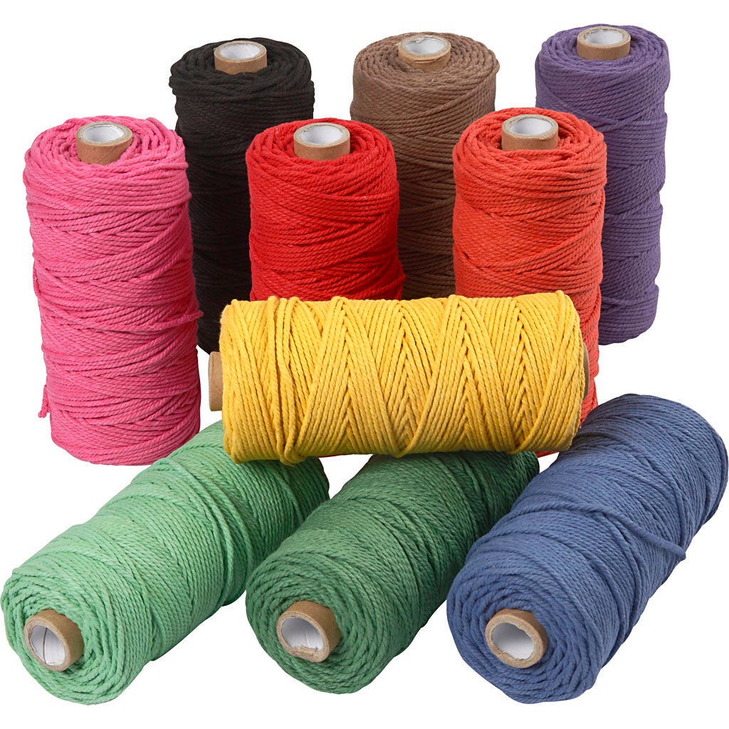 Creativ Macrame Cord, L: 315 M, thickness 1 mm, Thin quality 12/12