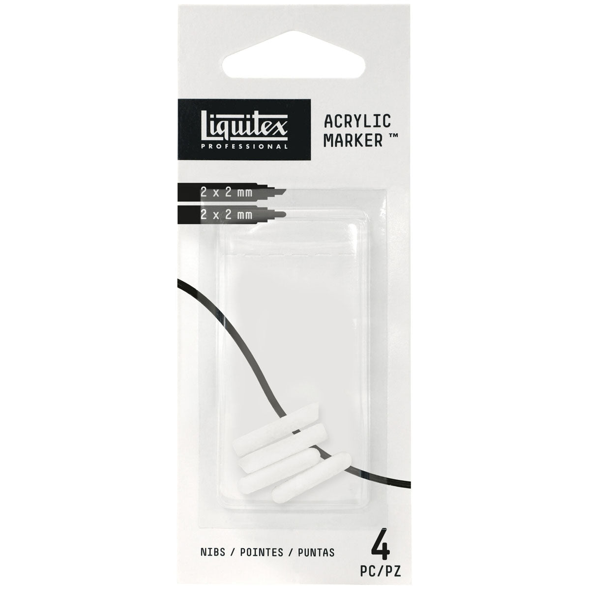 Liquitex - Markers Nibs Set - 4x2mm Fine Nibs