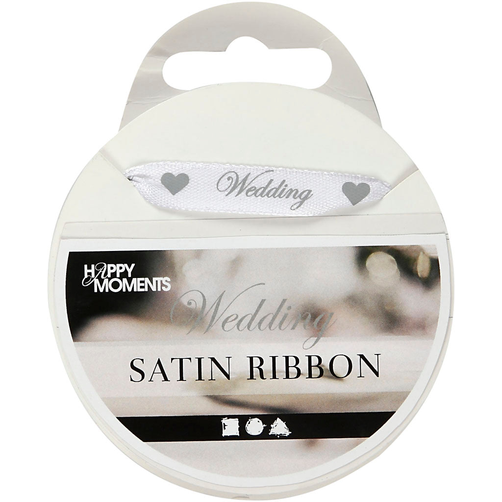 Satin Ribbon, W: 10 mm x 8m roll