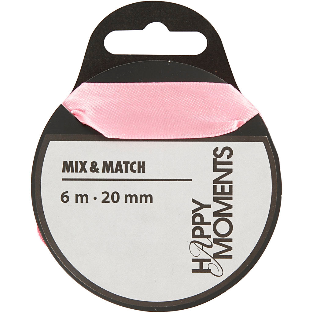 Satin Ribbon, W: 20 mm x 6m roll