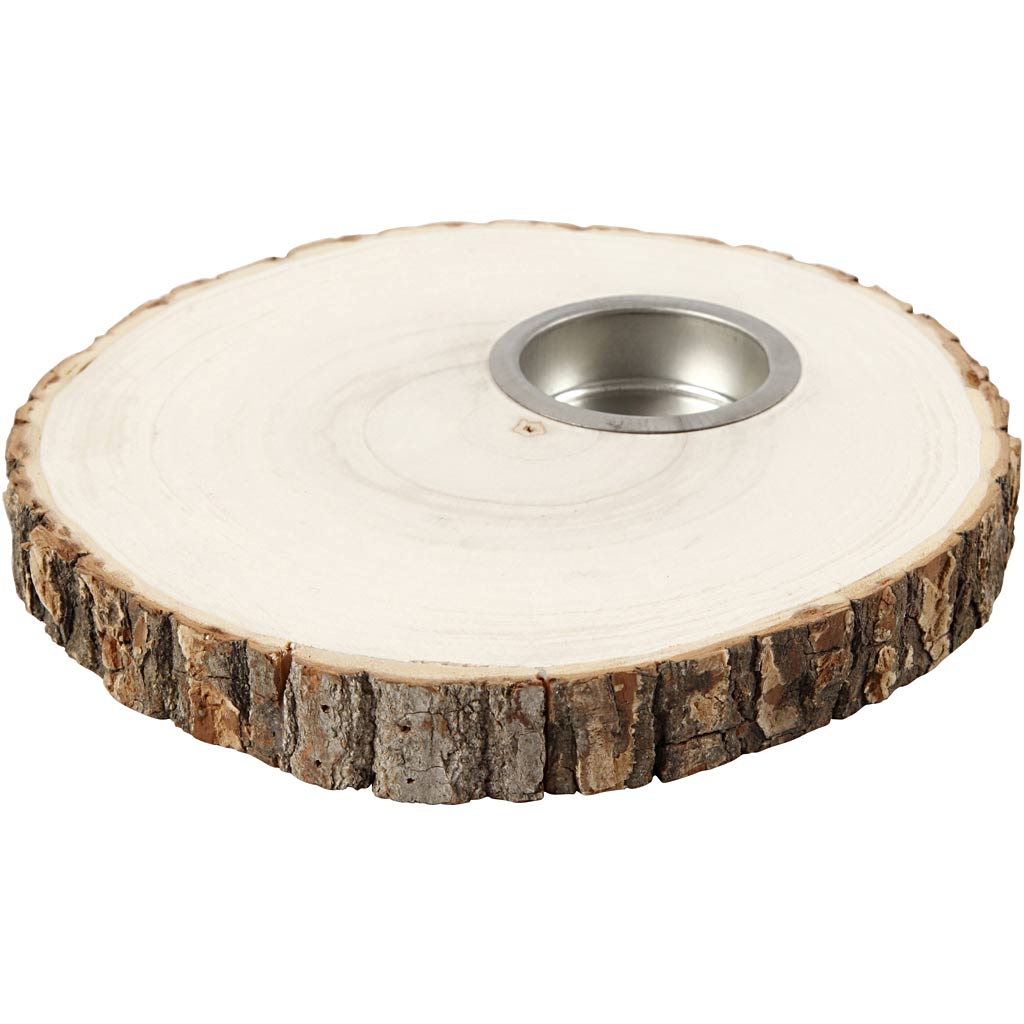 Tea Light Candle Holder, dia. 14-16 cm, thickness 19 mm, 1 pc