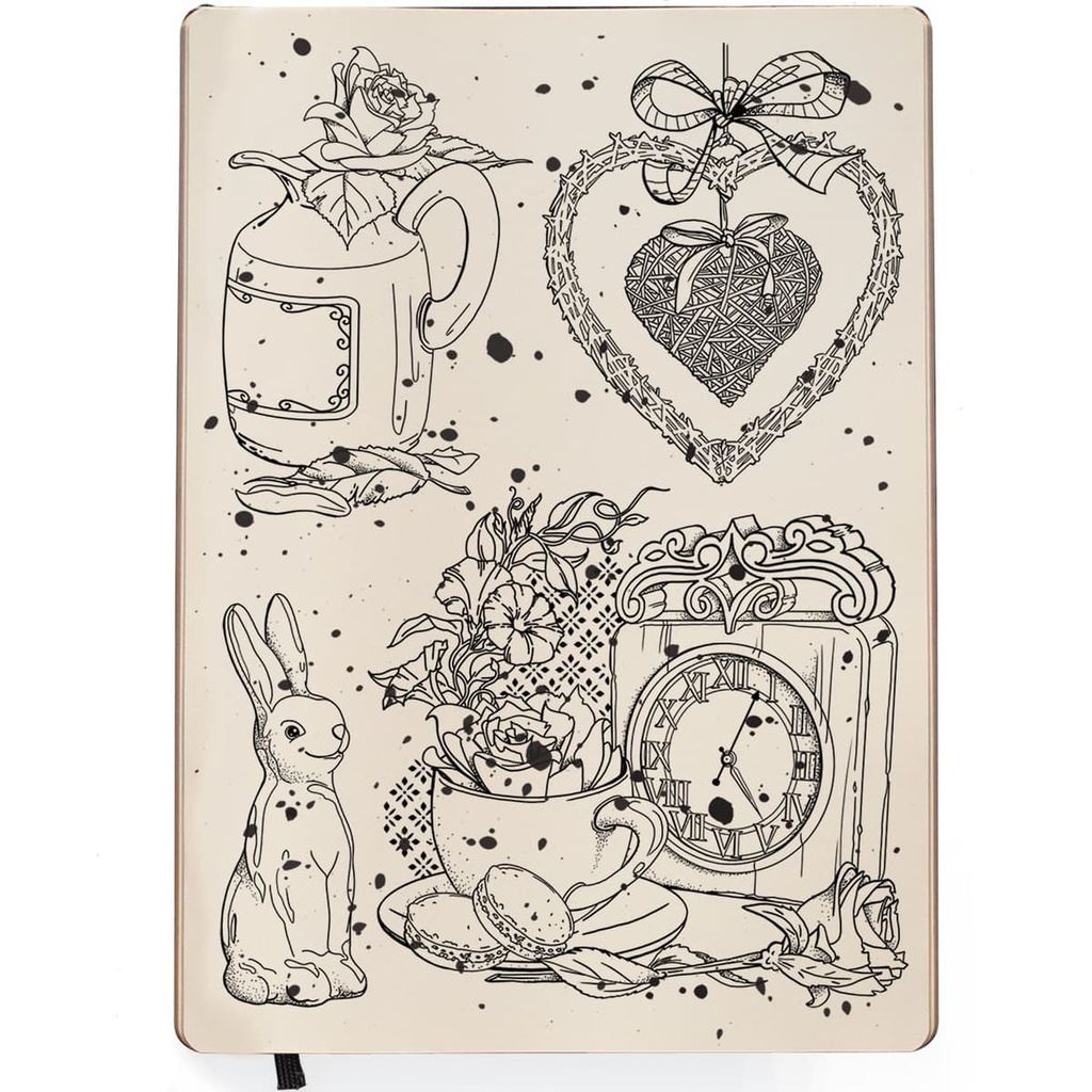 Ciao Bella Spring Time 6inc x 8inc Stamp Set