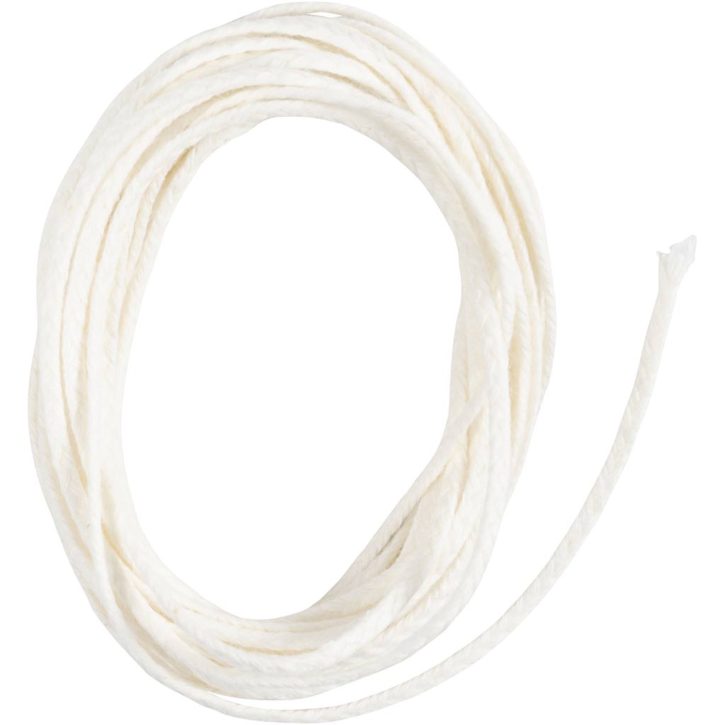 Candle Wick for stearin, Suitable for moulded candles with a diameter of 50–70 mm , 100 g, 3 m/ 1 pack