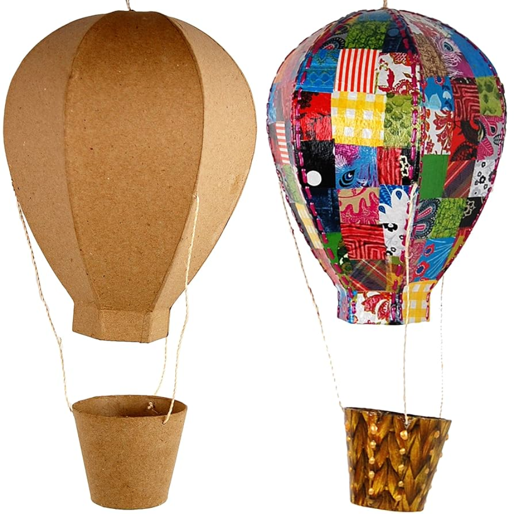 Hot Air Balloons - Papier Mâché Blanks - Pack of 4