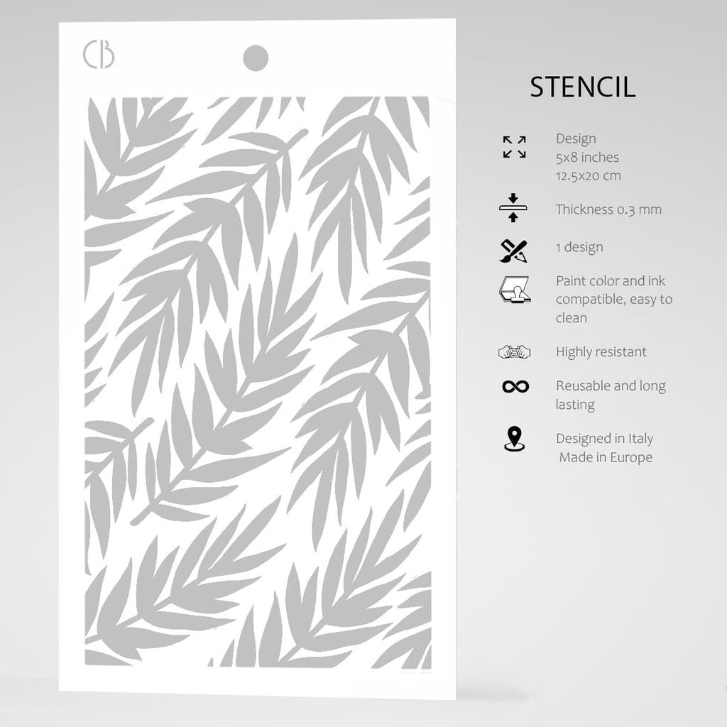 Texture Stencil 5x8 Fern