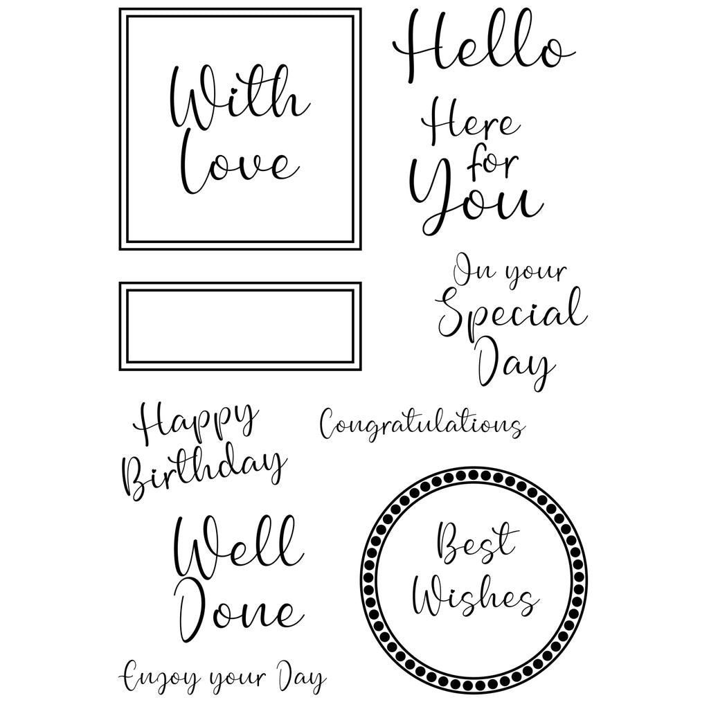 In The Frame A6 Clear Stamp Set