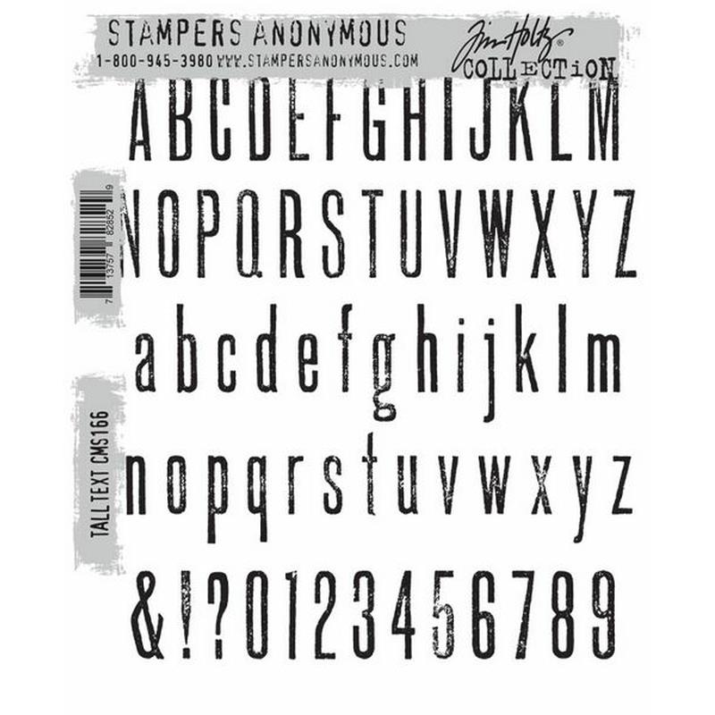 Tim Holtz - Tall Text- Stamp