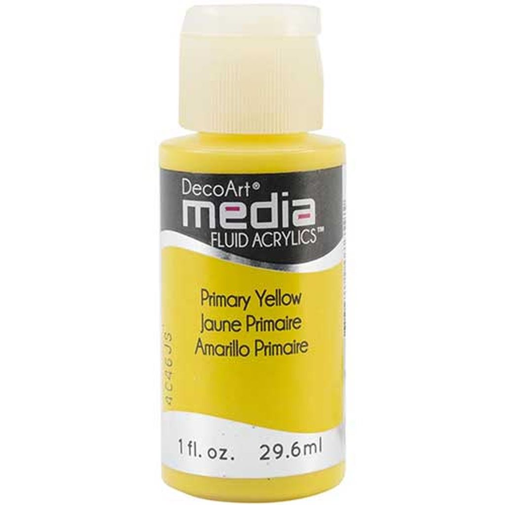 DecoArt Primary Yellow (MEDIA PAINT)