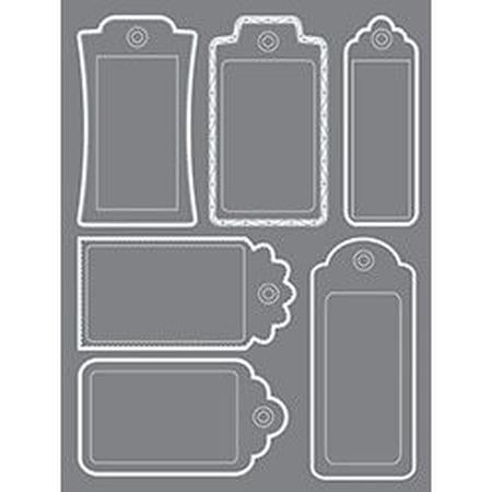 DecoArt Tags & Labels Mixed Media stencil