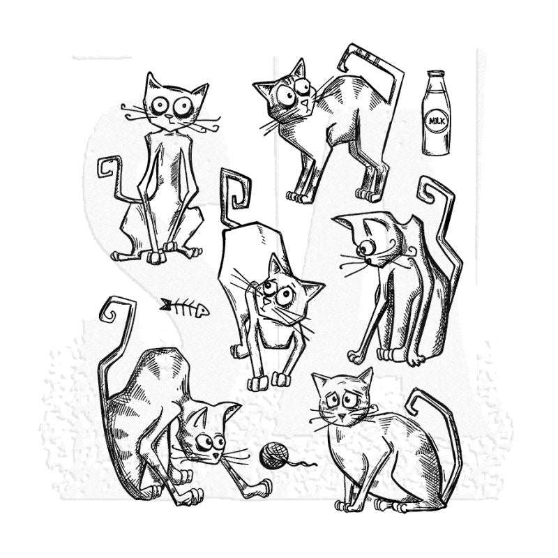 Tim Holtz - Crazy Cats- Stamp