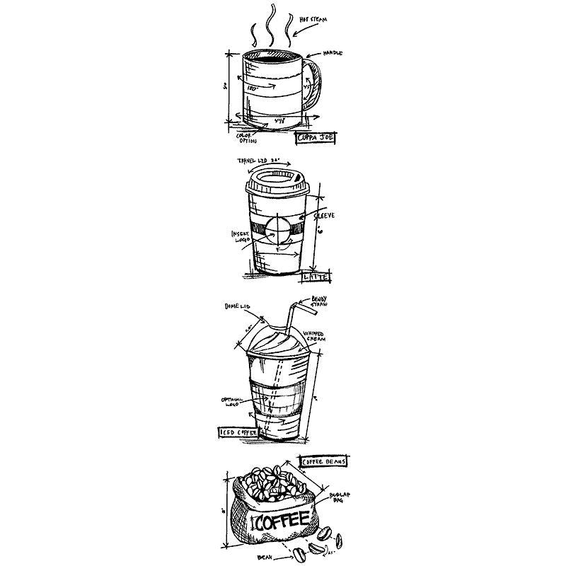 Tim Holtz - Fresh Brewed Mini Blueprints