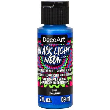 DecoArt Blue Black Light Neon 2oz