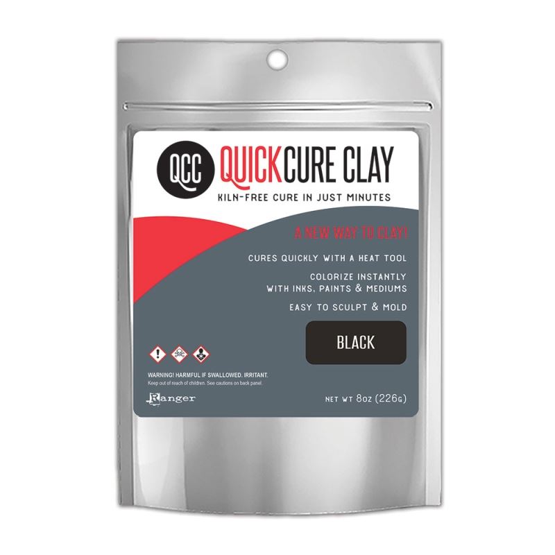 Tim Holtz - QuickCure Clay Black 8oz