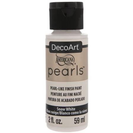 DecoArt Snow White Americana Pearls - 2oz