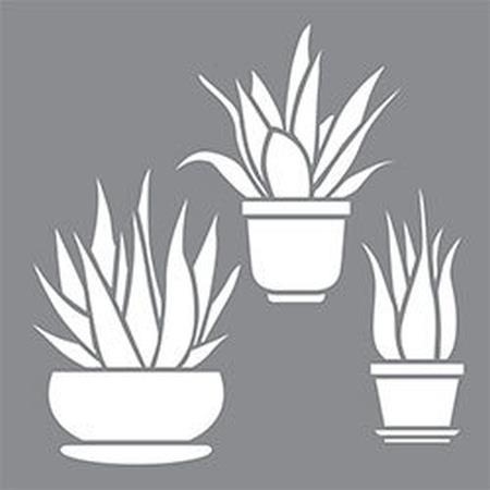 DecoArt Aloe Vera Stencil