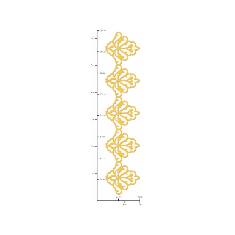 Die Horizontal Damask Border