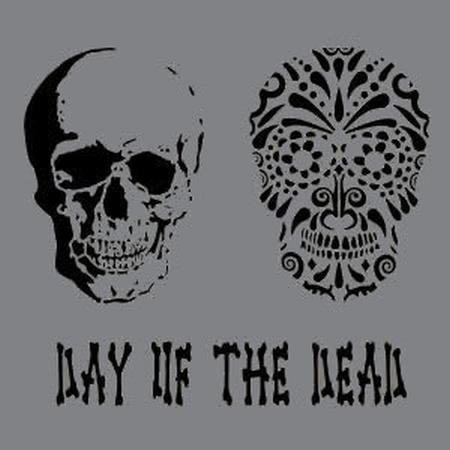 DecoArt Day of the Dead 8x8 Stencils