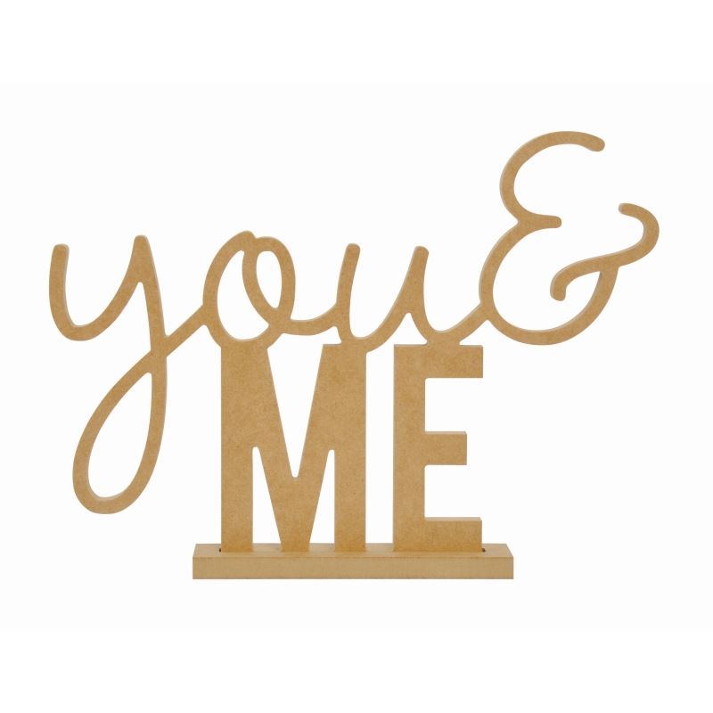 You & Me Standing Word