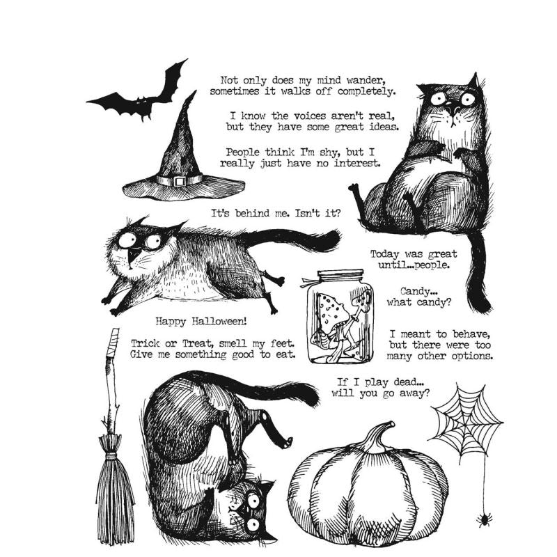 Tim Holtz - SNARKY CAT HALLOWEEN