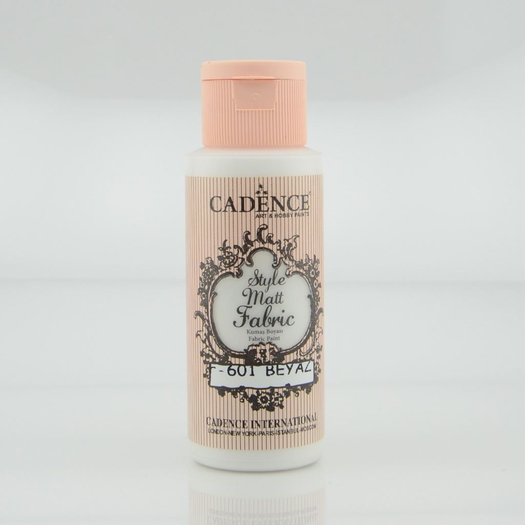 White 59 ml Style Matt Fabric Paint