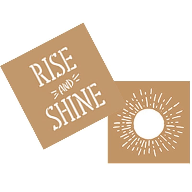 DecoArt Rise and Shine Stencil