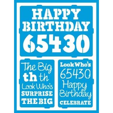 DecoArt Birthday Milestones Stencil