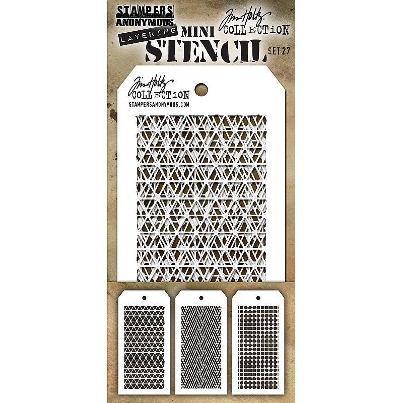 Tim Holtz - Mini Stencil Set 27