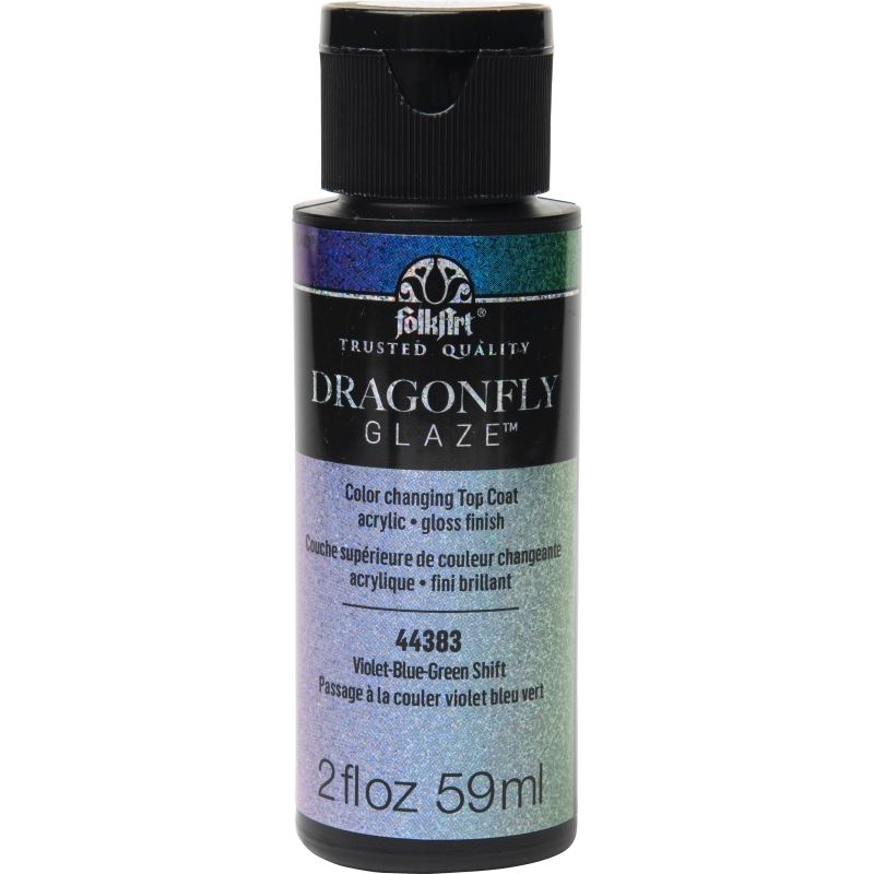 Blue-Green Dragonfly Glaze FolkArt 2oz