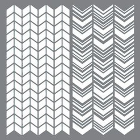 DecoArt Split Angles Stencil12"x12"