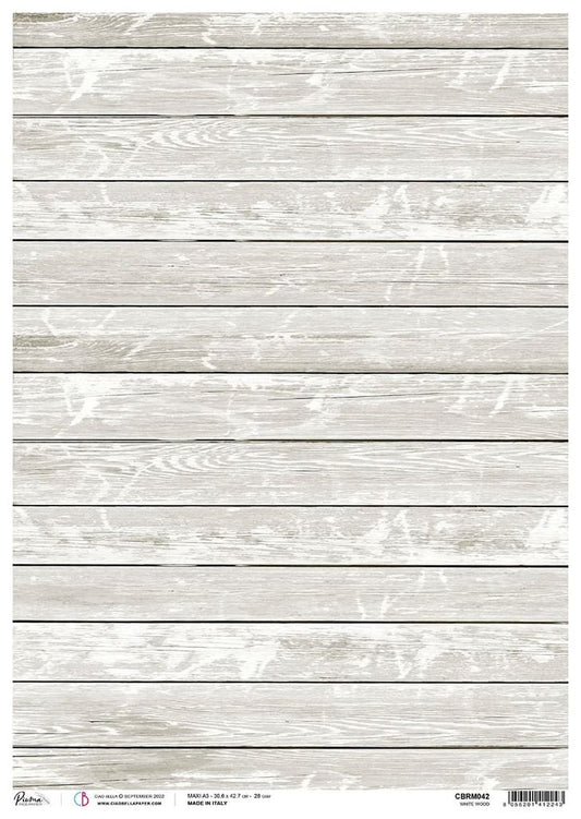Rice Paper A3 Piuma White Wood - 3 pack