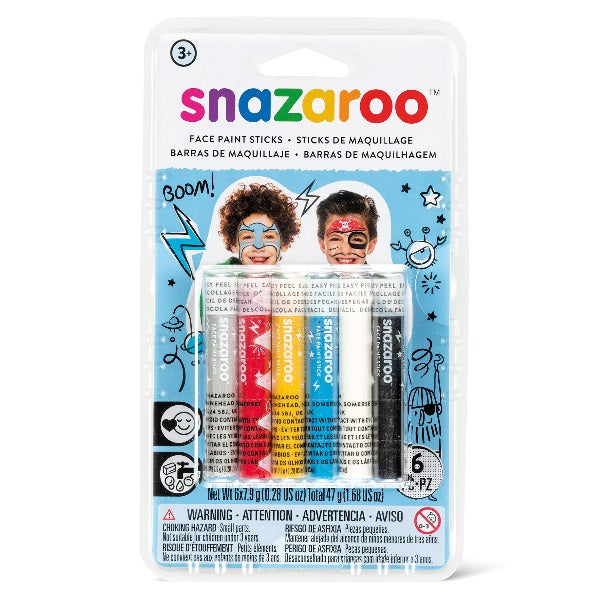 Snazaroo - 6 Sticks - Adventure