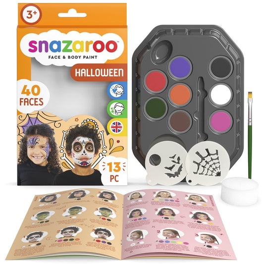 Snazaroo Halloween Characters Face Painting Kit