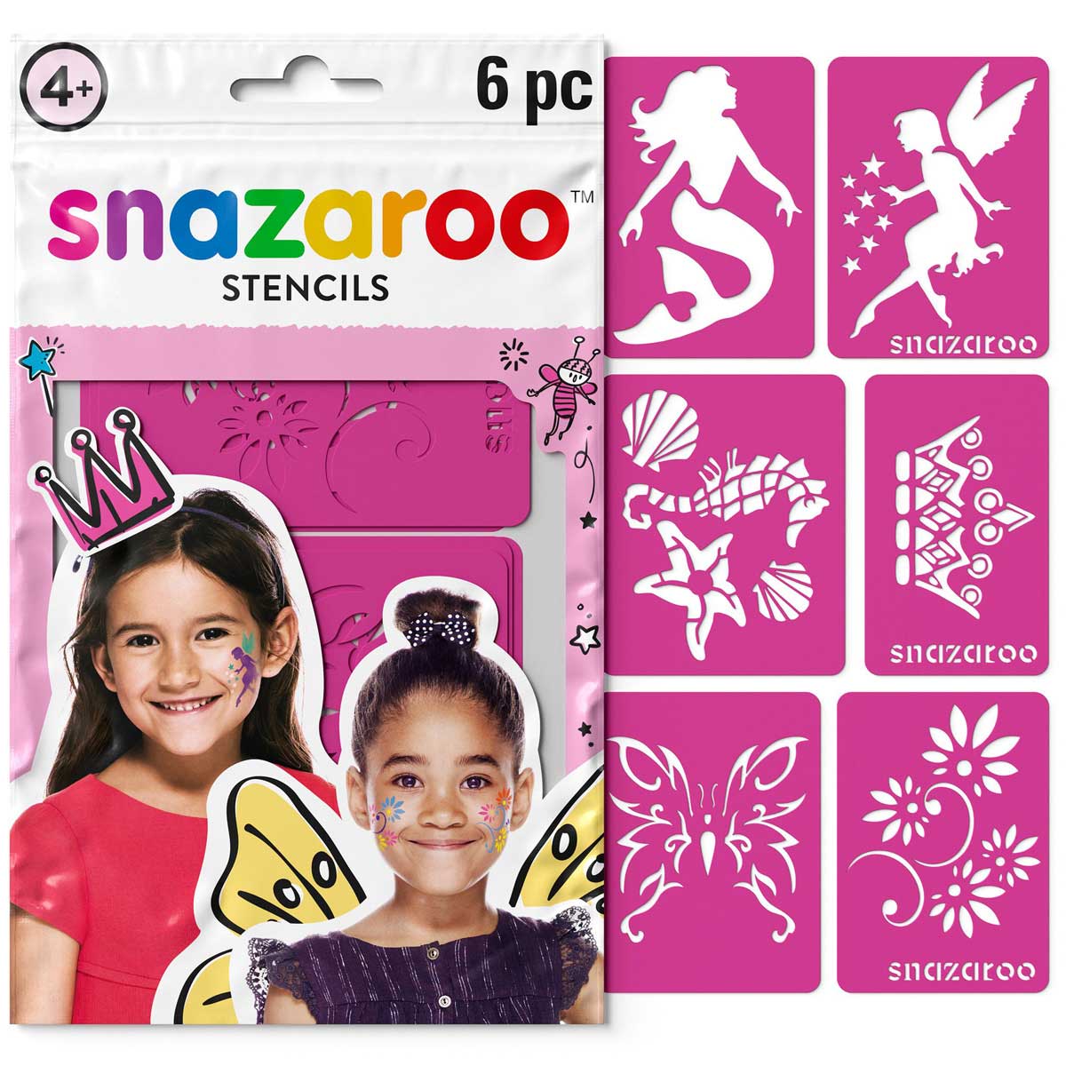 Snazaroo - 6 Stencils - Adventure