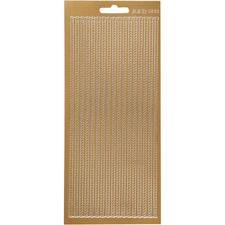 Creativ Self-Adhesive Foil Border Stickers – 10x23 cm, 1 Sheet