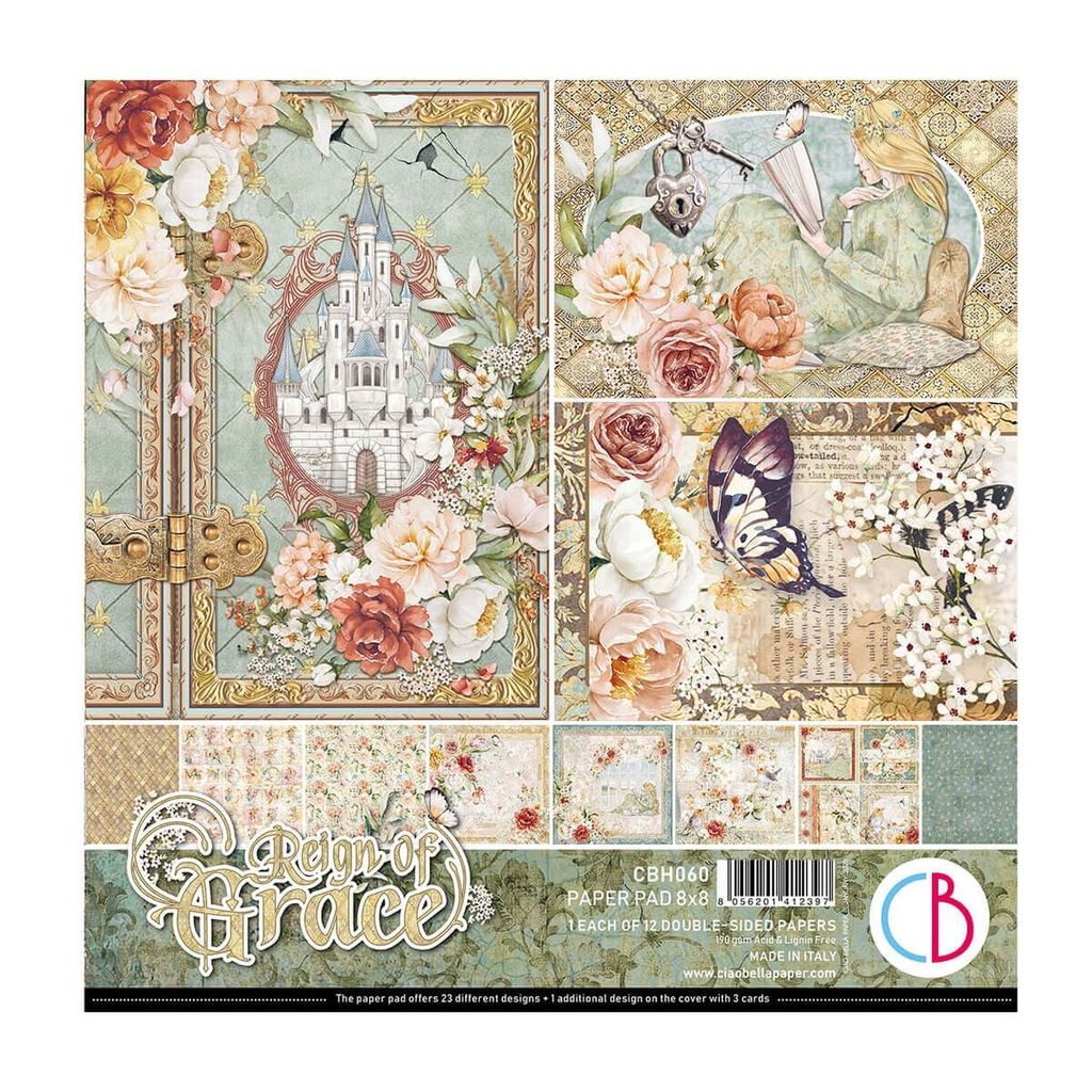 Ciao Bella 8" x 8" Paper Pad  Reign of Grace