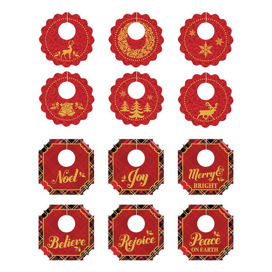 Paper House Productions - Holiday Plaid Drink Tags