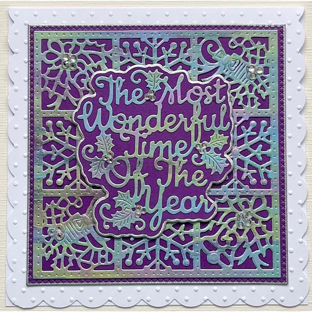 Christmas Block Background Sweet Dixie Cutting Die