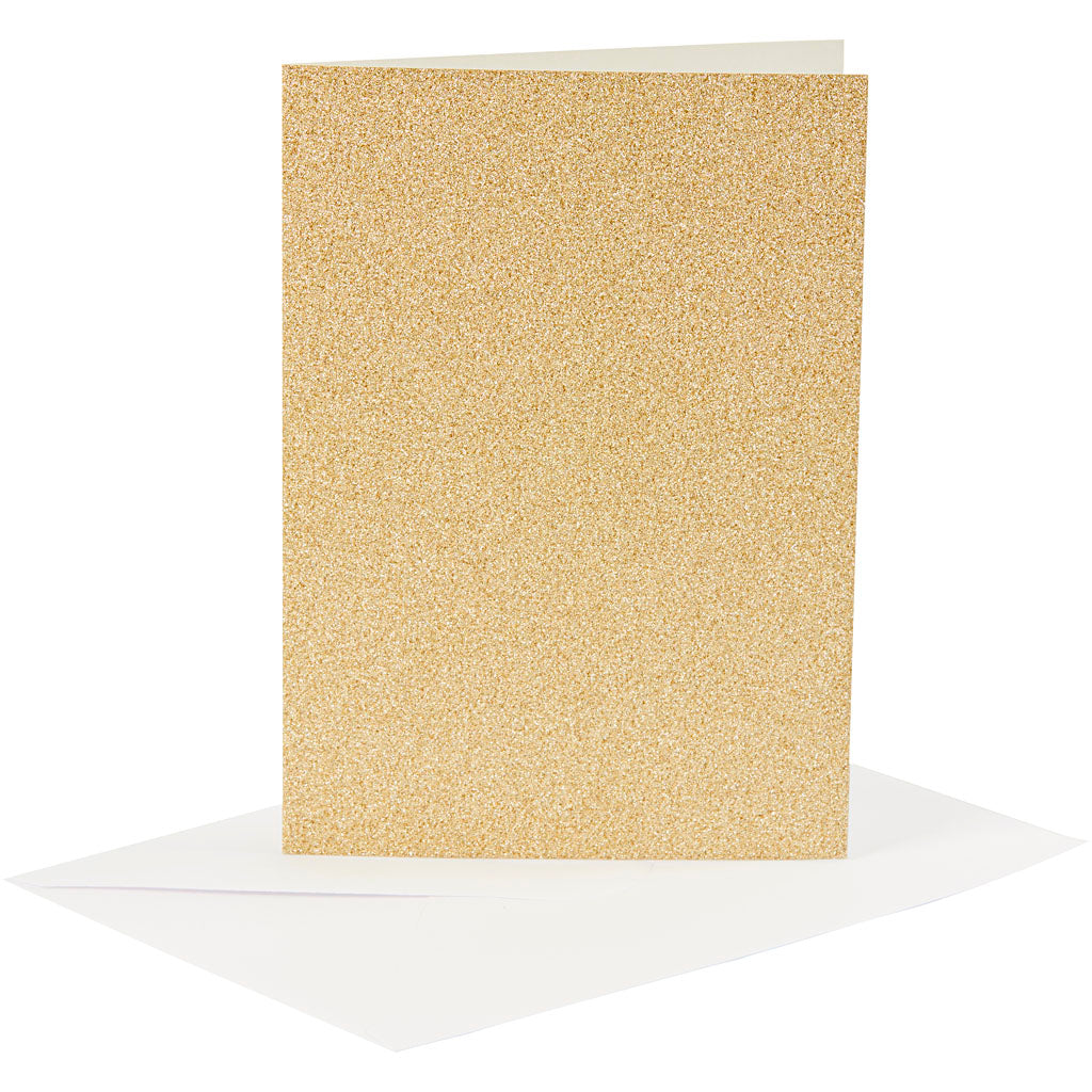Creativ Glitter Finish Card & Envelope Blanks Various Sizes