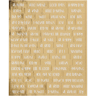 Creativ Self-Adhesive Stickers with Silver Foil Details on Matte Pape