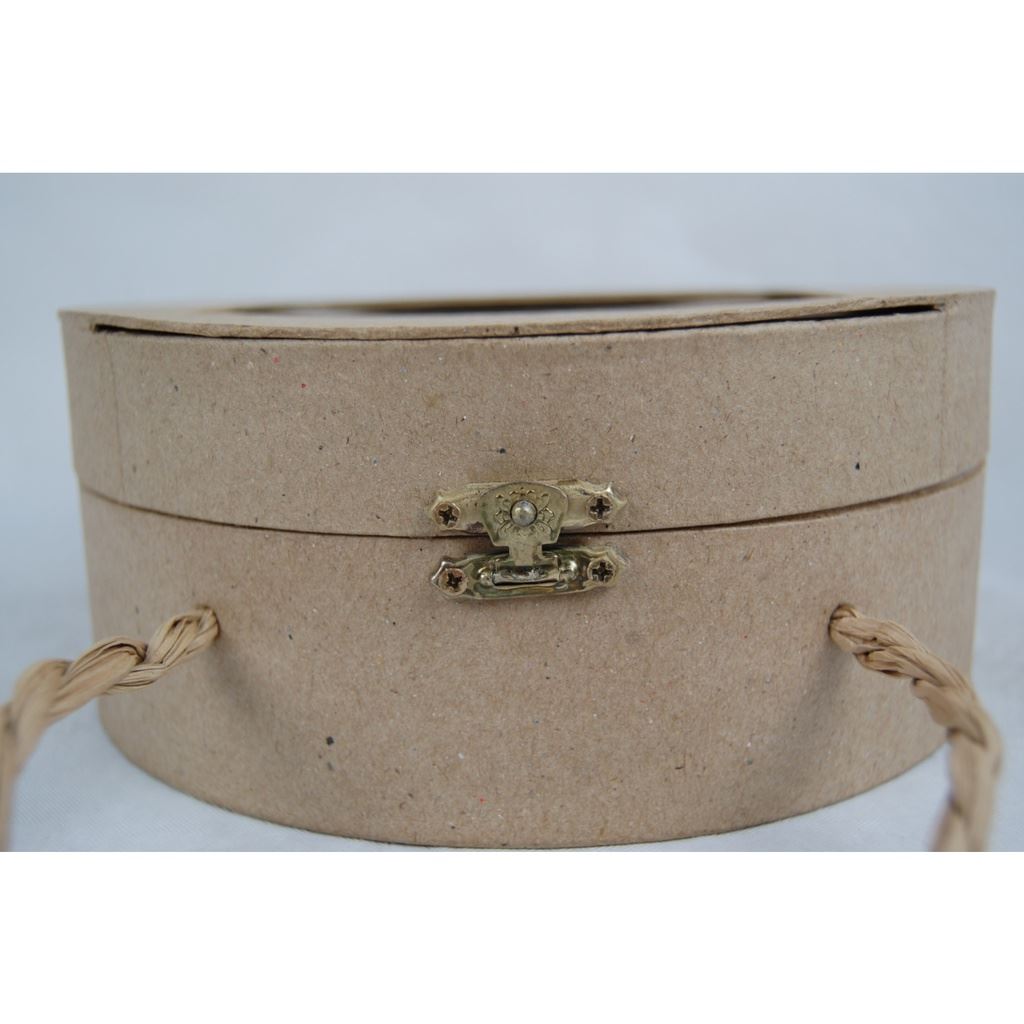 Single Papiermache photo frame bag - rounded