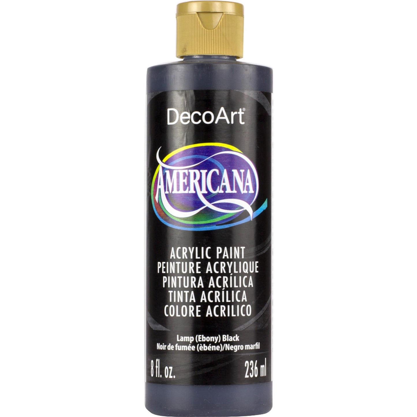 DecoArt Lamp (Ebony) Black Americana Acrylic 8oz