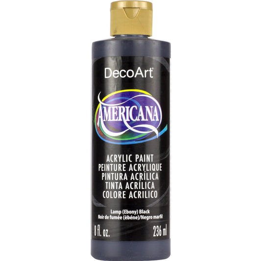 DecoArt Lamp (Ebony) Black Americana Acrylic 8oz