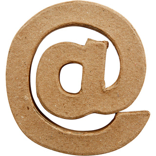 Handmade Symbol Shape in Papier-Mâché.