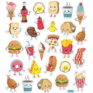 Self-Adhesive Plastic Stickers with Shiny Foil Details – 15x16.5 cm, 1 Sheet