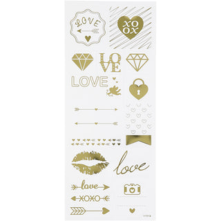 Self-Adhesive Stickers in Silver Foil on Clear Plastic Film – 10x24 cm, 1 Sheet