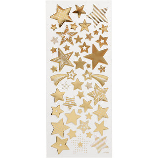 Self-Adhesive Stickers in Silver Foil on Clear Plastic Film – 10x24 cm, 1 Sheet