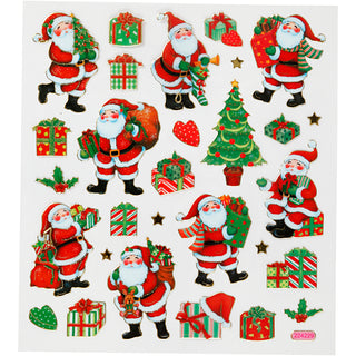 Self-Adhesive Plastic Stickers with Shiny Foil Details – 15x16.5 cm, 1 Sheet