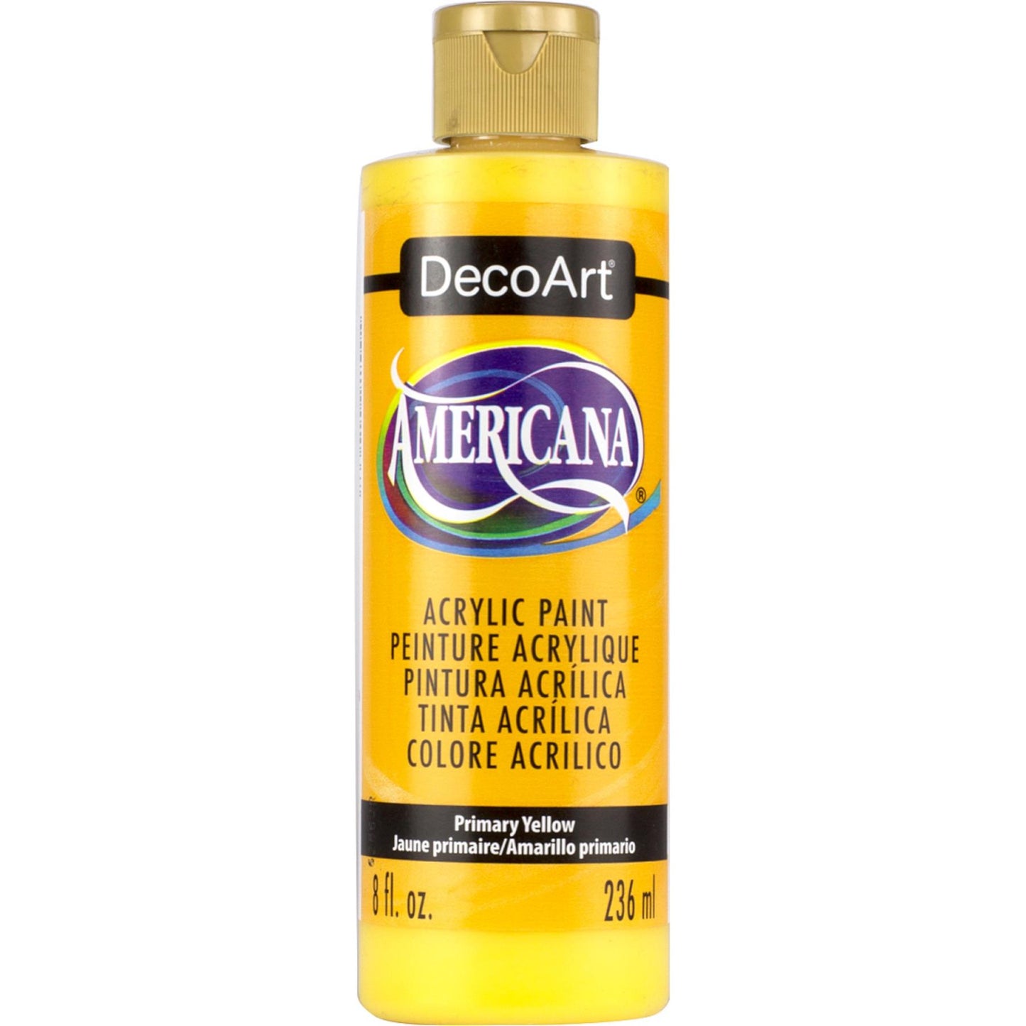 DecoArt Primary Yellow Americana Acrylic 8oz